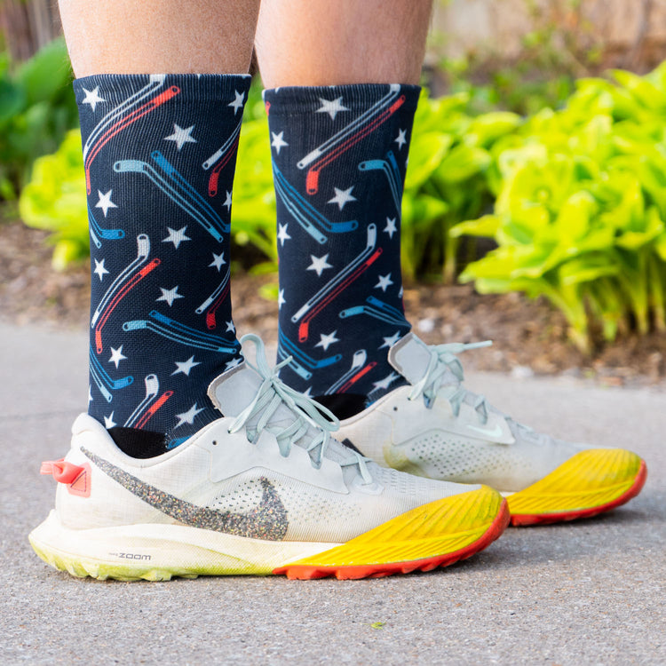 Hockey Graphic Flex Mid-Calf Socks - All American