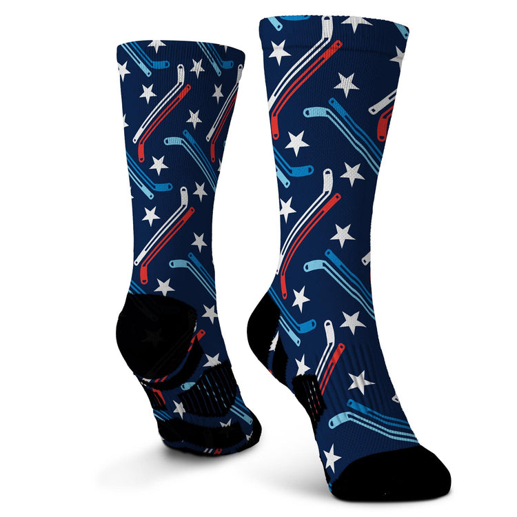 Hockey Graphic Flex Mid-Calf Socks - All American