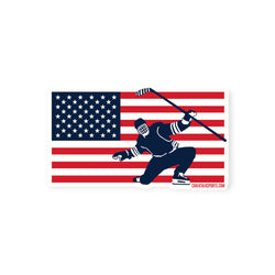 Hockey Sticker - Patriotic