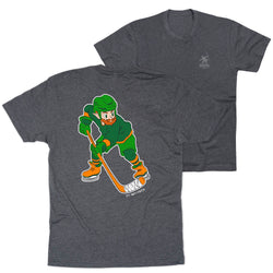 Hockey Short Sleeve T-Shirt - St. Hat-Trick (Back Design) 