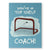 Hockey Greeting Card - Top Shelf Hockey Coach