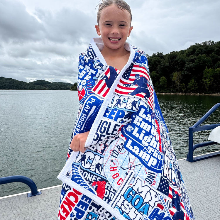 Hockey Premium Beach Towel - Hockey Life