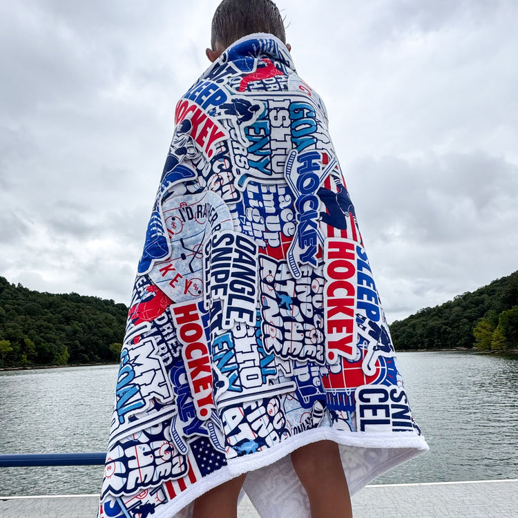 Hockey Premium Beach Towel - Hockey Life