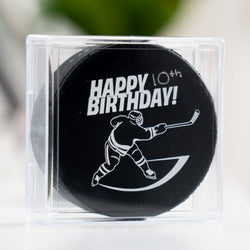 Hockey Puck - Happy Birthday