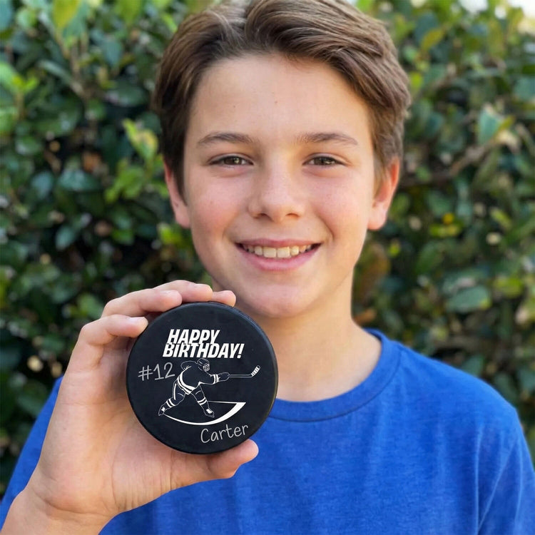 Hockey Puck - Happy Birthday