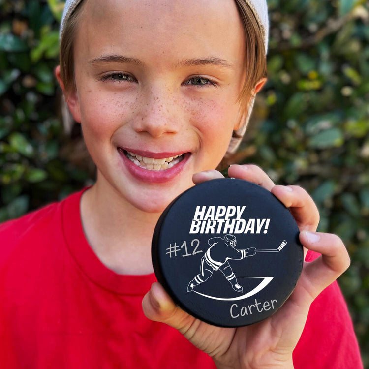 Hockey Puck - Happy Birthday