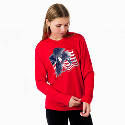 Hockey Long Sleeve Performance Tee - Hockey Eagle