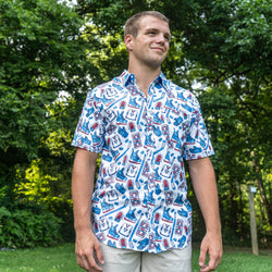 Hockey Performance Short Sleeve Button Down Shirt - Hockey Time