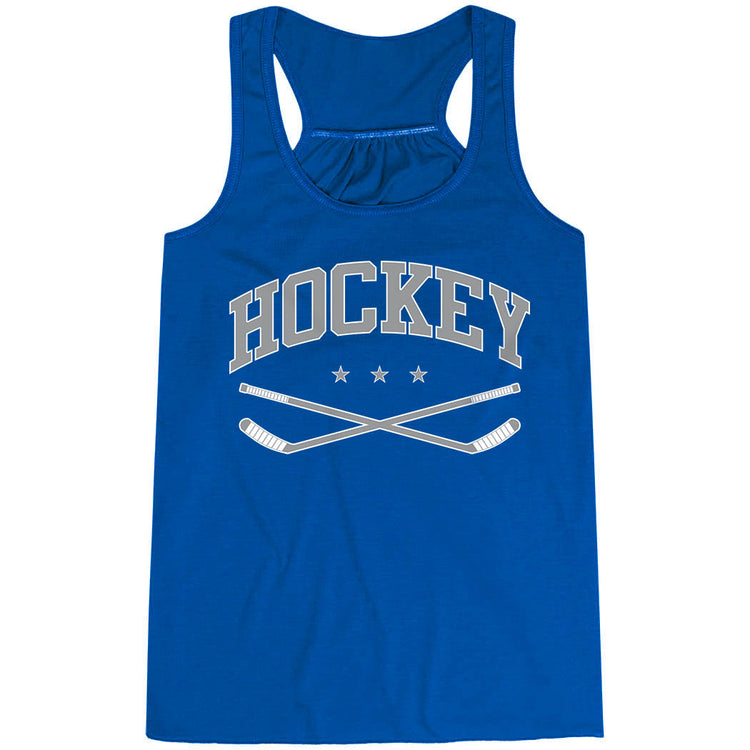 Hockey Flowy Racerback Tank Top - Varsity Hockey