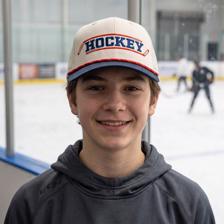 Hockey Trucker Hat - Hockey Classic - RWB