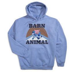 Hockey Hooded Sweatshirt - Barn Animal