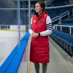 Home & Away Hockey Mom Reversible Puffer Jacket (Long)
