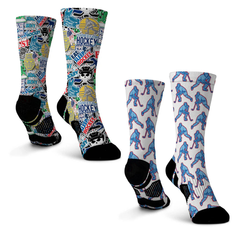 Hockey Graphic Flex Mid-Calf Sock Set - Hockey Is Life