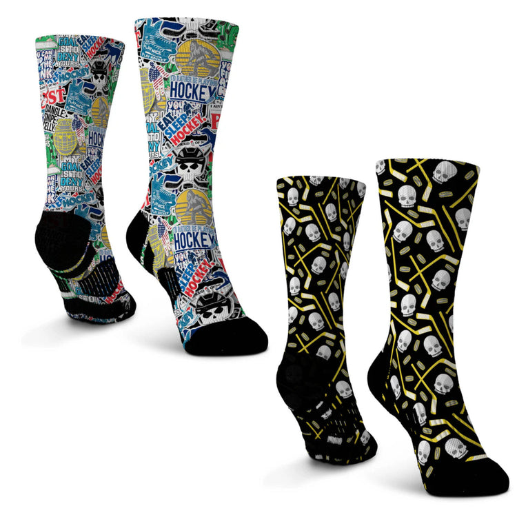 Hockey Graphic Flex Mid-Calf Sock Set - Diehard Player