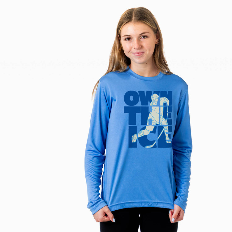 Hockey Long Sleeve Performance Tee - Own The Ice