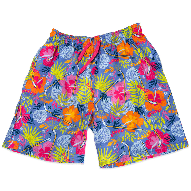 Hockey Swim Trunks - Island Vibes