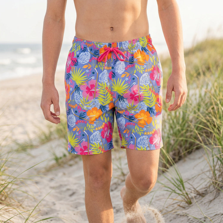 Hockey Swim Trunks - Island Vibes