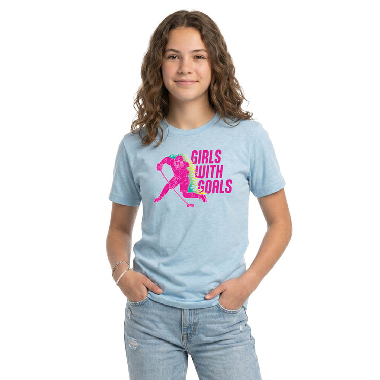 Hockey Short Sleeve T-Shirt - Girls With Goals
