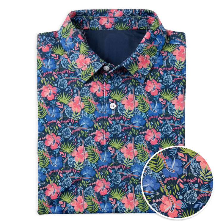 Hockey Short Sleeve Polo - Aloha