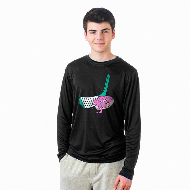 Hockey Long Sleeve Performance Tee - Donut Hockey