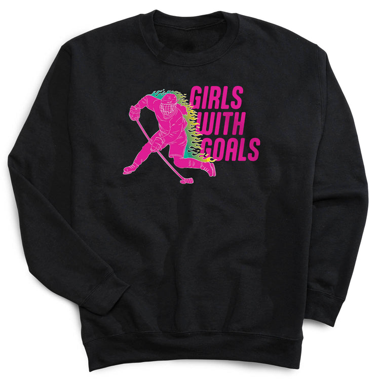 Hockey Crewneck Sweatshirt - Girls With Goals