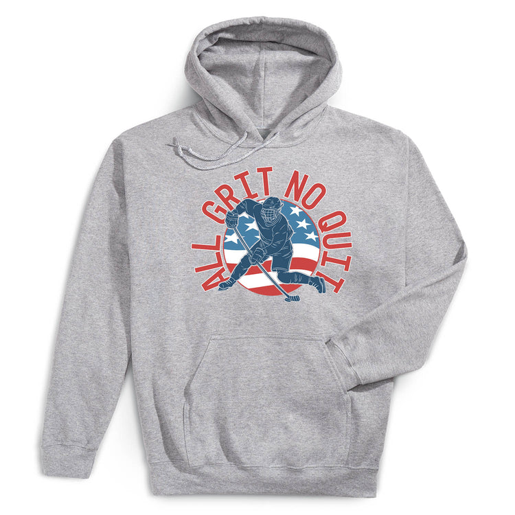 Hockey Hooded Sweatshirt - All Grit No Quit