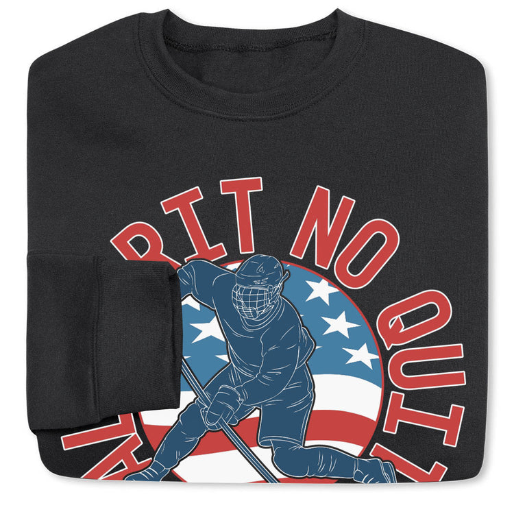 Hockey Crewneck Sweatshirt - All Grit No Quit