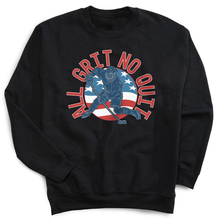 Hockey Crewneck Sweatshirt - All Grit No Quit