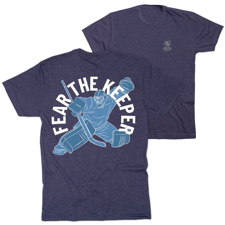Hockey Short Sleeve T-Shirt - Fear The Keeper (Back Design)