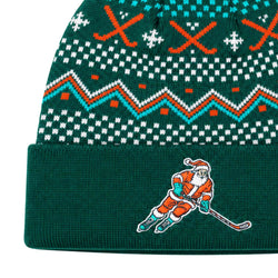 Hockey Knit Hat - Santa