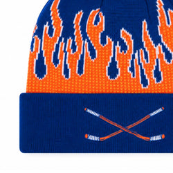 Hockey Knit Hat - Flames