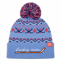 Hockey Knit Hat - Hockey Mom Script