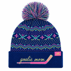 Hockey Knit Hat - Hockey Goalie Mom