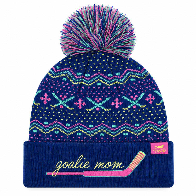 Hockey Knit Hat - Hockey Goalie Mom