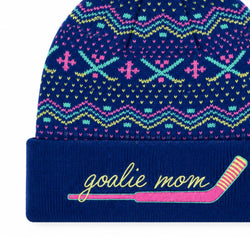 Hockey Knit Hat - Hockey Goalie Mom