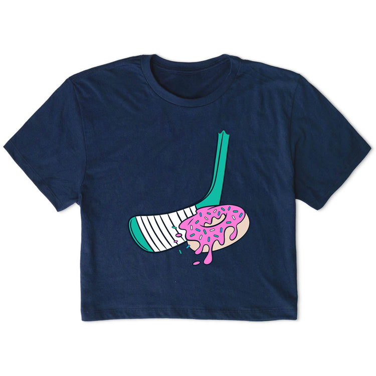 Hockey Short Sleeve Crop Tee - Donut Hockey