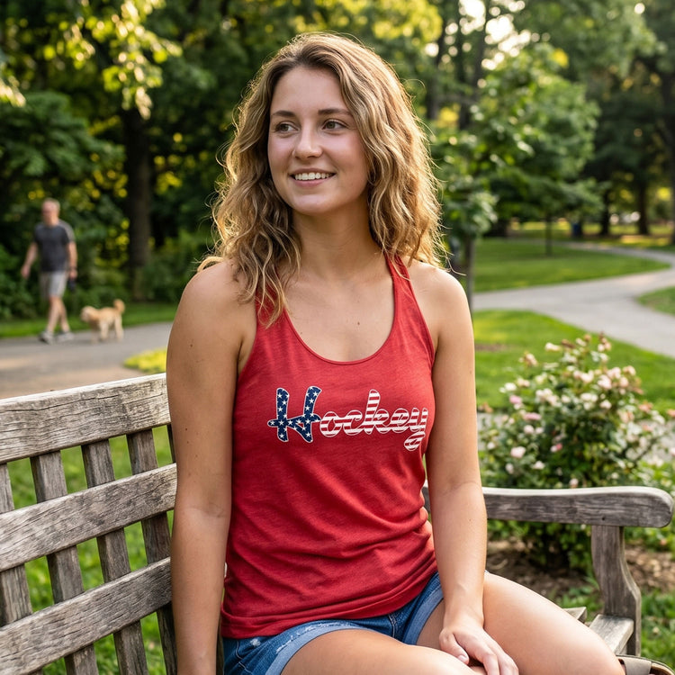 Hockey Women's Everyday Tank Top - Stars & Stripes Hockey