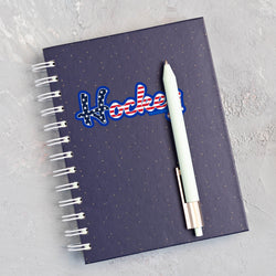 Hockey Sticker - Patriotic Hockey Script