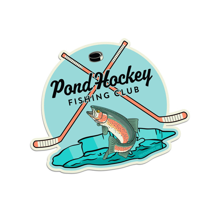 Hockey Sticker - Pond Hockey