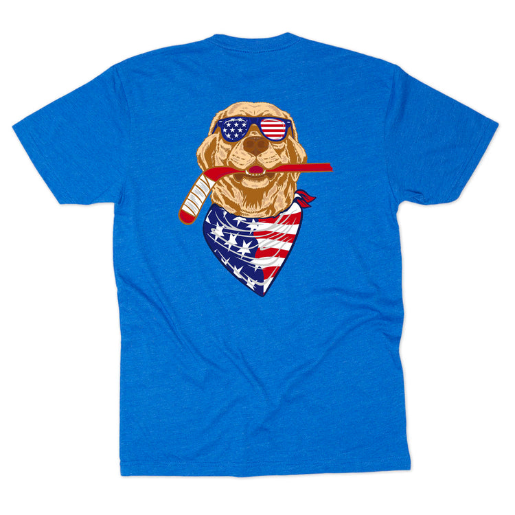 Hockey Short Sleeve T-Shirt - Freedom Hound Hockey (Back Design)