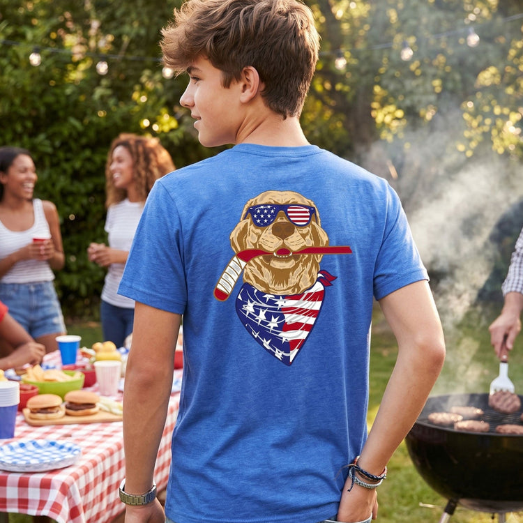 Hockey Short Sleeve T-Shirt - Freedom Hound Hockey (Back Design)