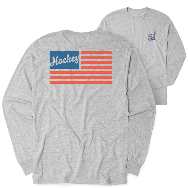 Hockey Tshirt Long Sleeve - Freedom Play Hockey (Back Design)