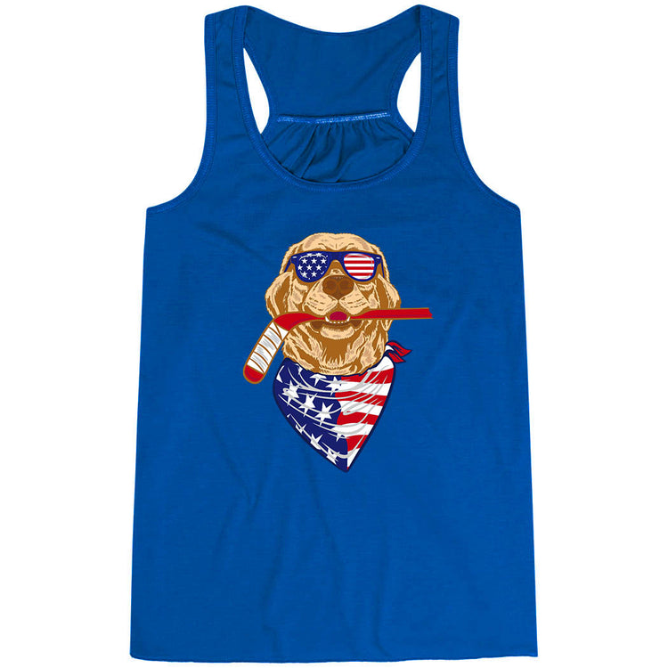 Hockey Flowy Racerback Tank Top - Freedom Hound Hockey