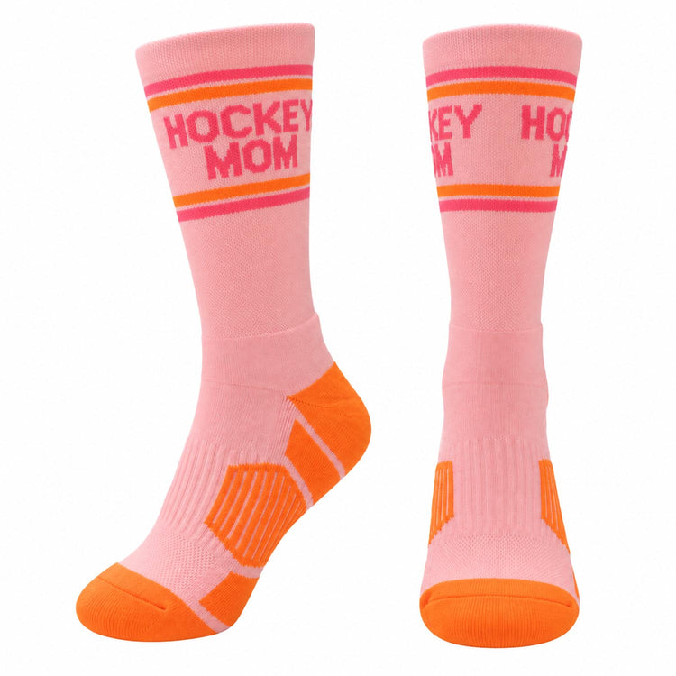 Hockey Woven Mid-Calf Socks - Hockey Mom
