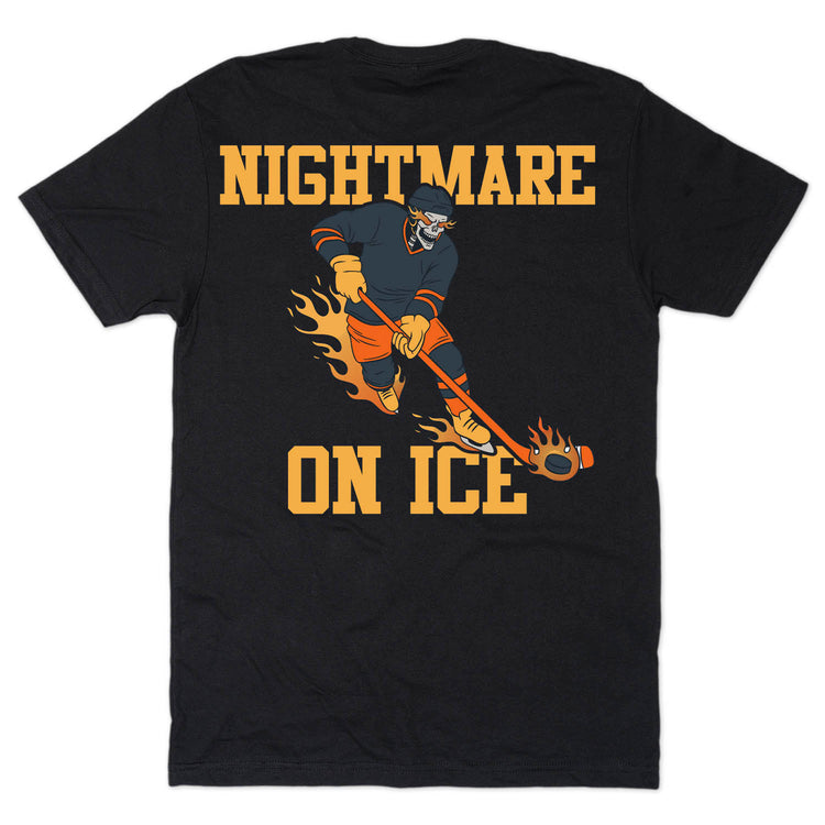 Hockey Short Sleeve T-Shirt - Nightmare on the Ice (Back Design)