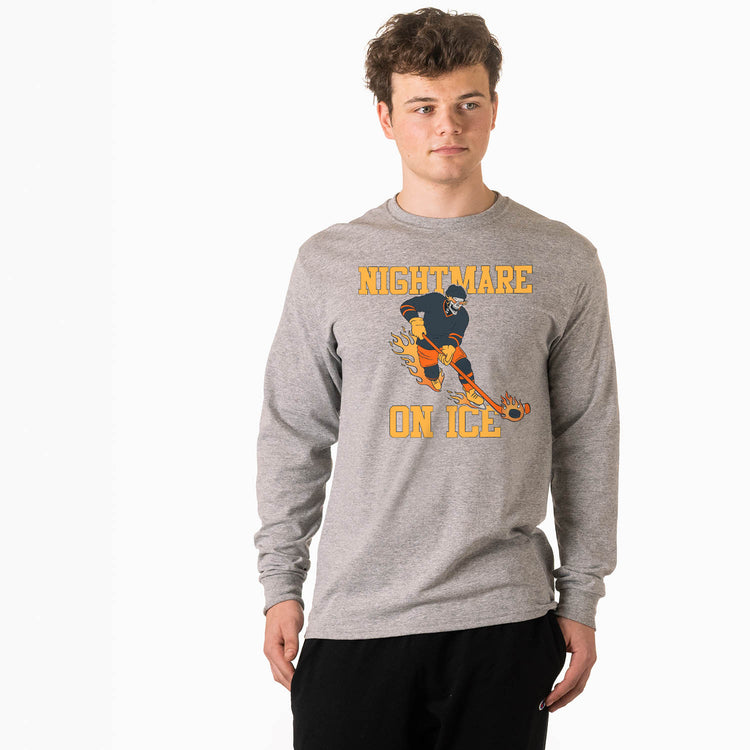Hockey Tshirt Long Sleeve - Nightmare on the Ice