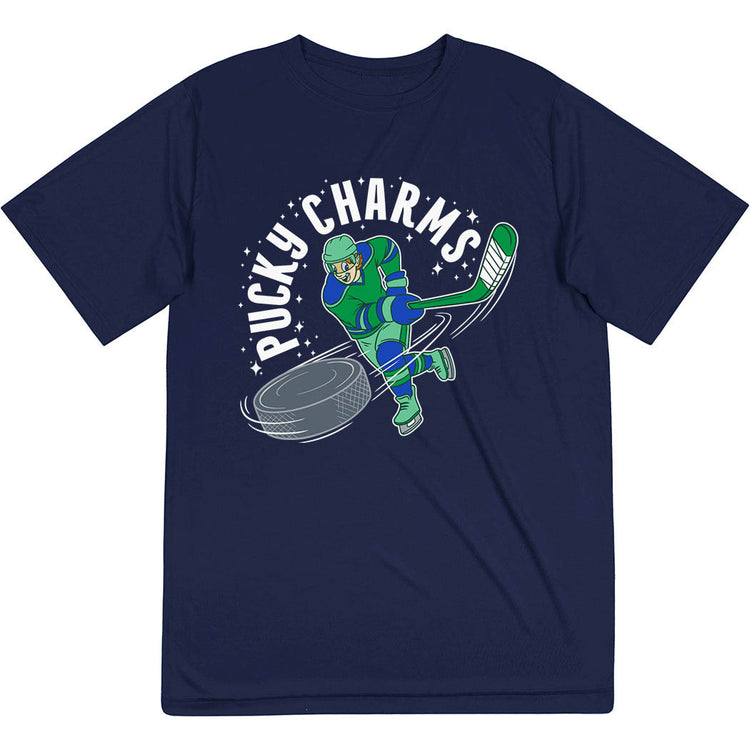 Hockey Short Sleeve Performance Tee - Pucky Charms Player