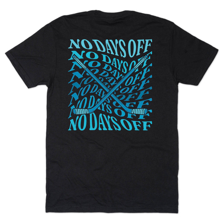 Hockey Short Sleeve T-Shirt - No Days Off (Back Design)