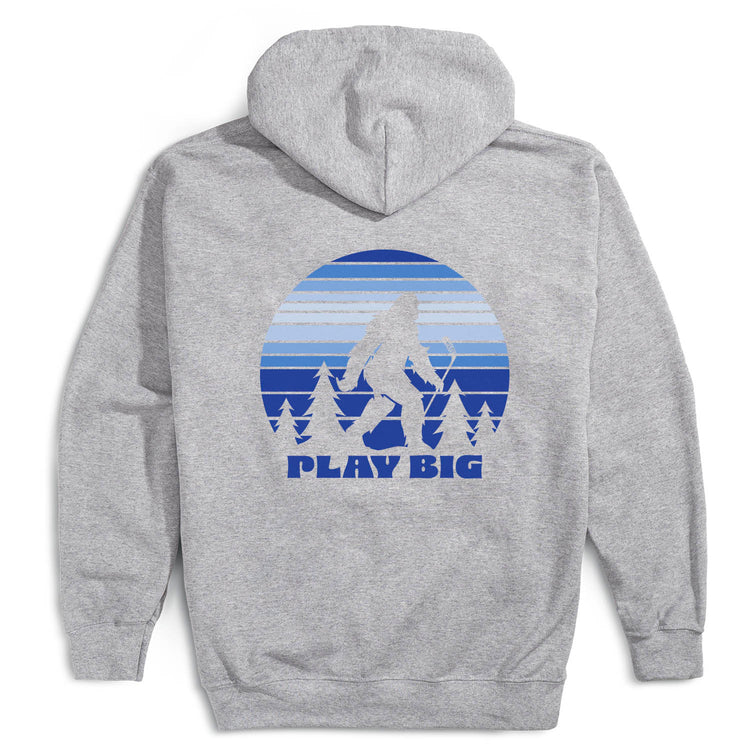 Hockey Hooded Sweatshirt - Play Big (Back Design)