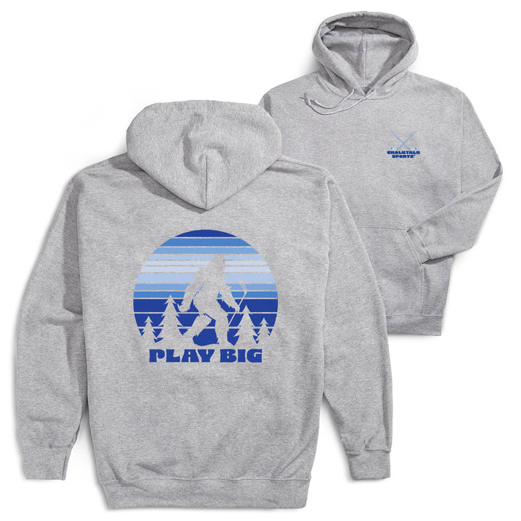 Hockey Hooded Sweatshirt - Play Big (Back Design)